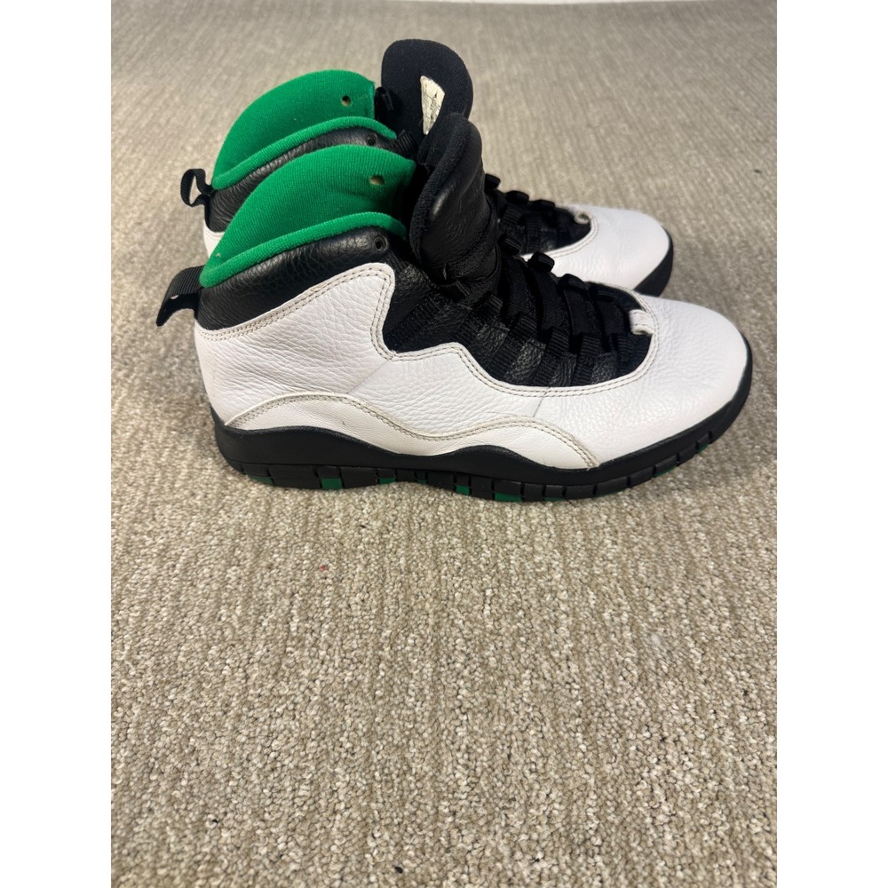 Men's Nike Air Jordan 10 Retro Seattle 2019 Green Black White 310805-137 Sz 7.5